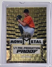 2023 Leaf Metal Juan Nunez MonuMetal Super Prismatic Gold Proof 1/1