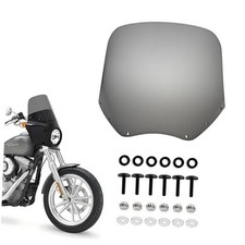 13" Smoked Motorcycle Windshield Custom Fit for 11" 15" Fairing Windshield Kit
