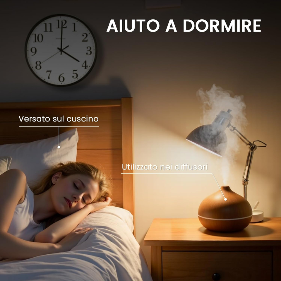100Ml Olio Essenziale Lavanda - 100% Puri Non Diluiti, Grado Terapeutico per Dif