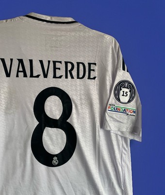 Real Madrid Valverde UEFA Super Cup Final Player Jersey Size 2XL