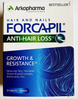 Arkopharma forcapil vitamins minerals basis fortifies hair and nail 30 capsules
