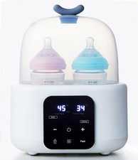 Double Baby Bottle Warmer All Bottles, 5-in-1 Fast Breastmilk Warmer Water Ba...