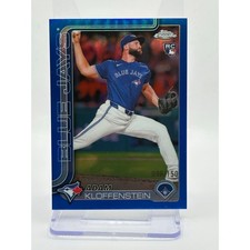 2025 Topps Chrome Adam Kloffenstein Rookie Blue Refractor 96/150 SP Blue Jays RC