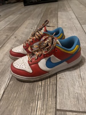 Fruity Pebbles Dunk low Kids Size 4 Lebron James Colab