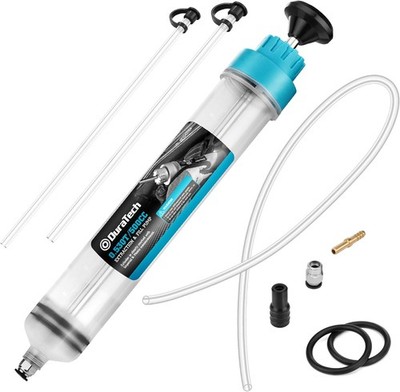 DURATECH 500ml Ölabsaugpumpe Ölspritze Flüssigkeitsabsauger 2 Schläuche & Ersatz