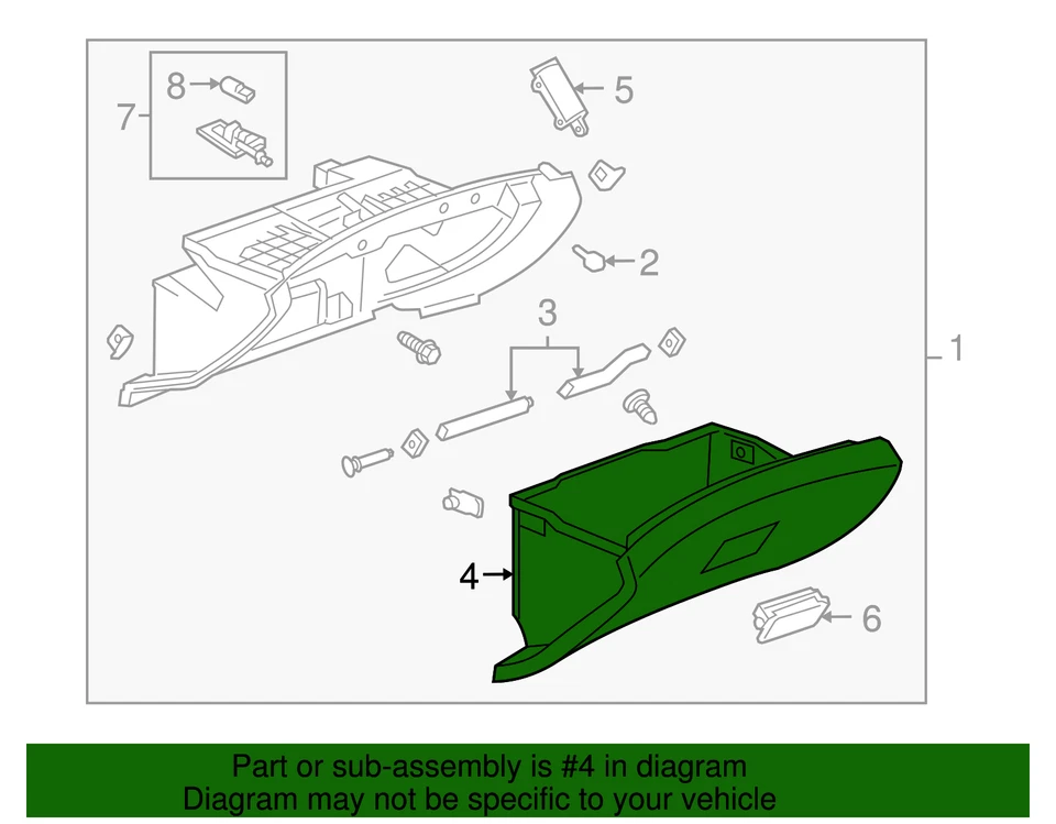 Panel de instrumentos genuino GM Jet negro compartimento inferior puerta 95051966 Foto 4 de 4