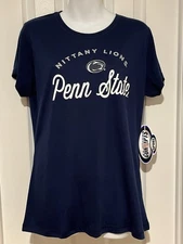 New Women's Penn State University Nittany Lions Sleepwear Shirt Top Large Blue