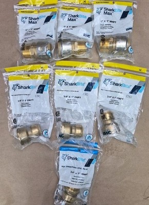7 Shark Bite Fittings MNPT & FNPT