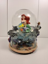 Vintage Disneys Little Mermaid Musical Snow Globe - Under the Sea