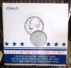 Vintage H.E. Harris Full Case of 100 Penny/Cent Clear Coin Collectors Tubes