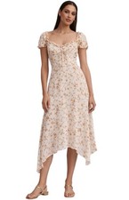 Reformation Maebry Dress Julius Floral Size 4 Sweetheart Midi ~ NWT