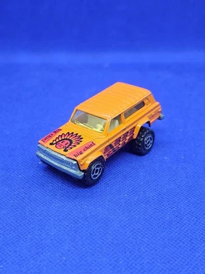 Jeep Cherokee 4x4 Big Chief Majorette N°236 France 164 Orange 7 cm - Photo 1/4
