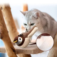 Cat Toys USB Interactive Flying Bird Electronic Pet Simulation Sparrow Toy