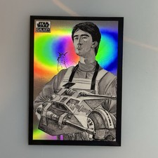 2022 Topps Chrome Star Wars Galaxy Wedge Antilles Base Sketch Variation #BV-99