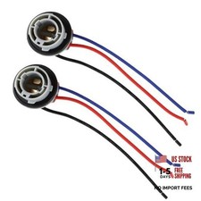 2PCS 1157 LED Bulb Socket Plug, 2057/2357/7528 Turn Signal Light 2 PCS