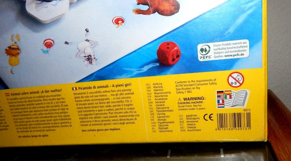 New Tier Auf Tier Jetzt Geht's Rund Stacking Animal Upon Animal Board Game - Image 3 of 4