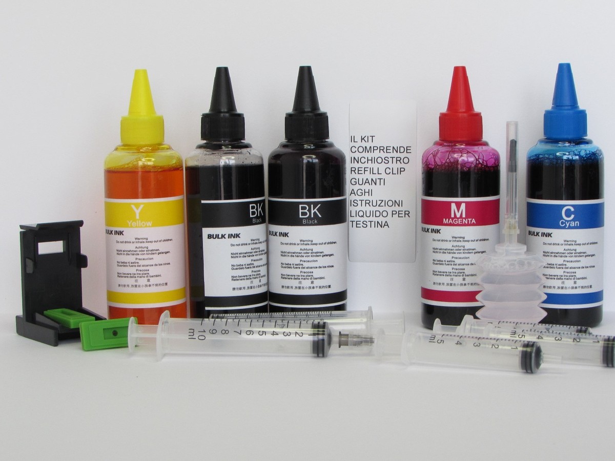 Kit Inchiostro Compatibile Per Ricarica Cartucce HP 301, 305 , 62, 302, 303, 304 - Foto 6