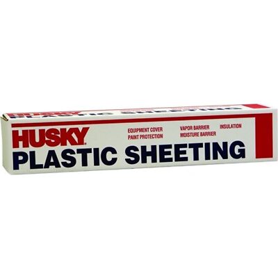 Husky Plastic Sheeting Clear 6ml 10ft x 100ft