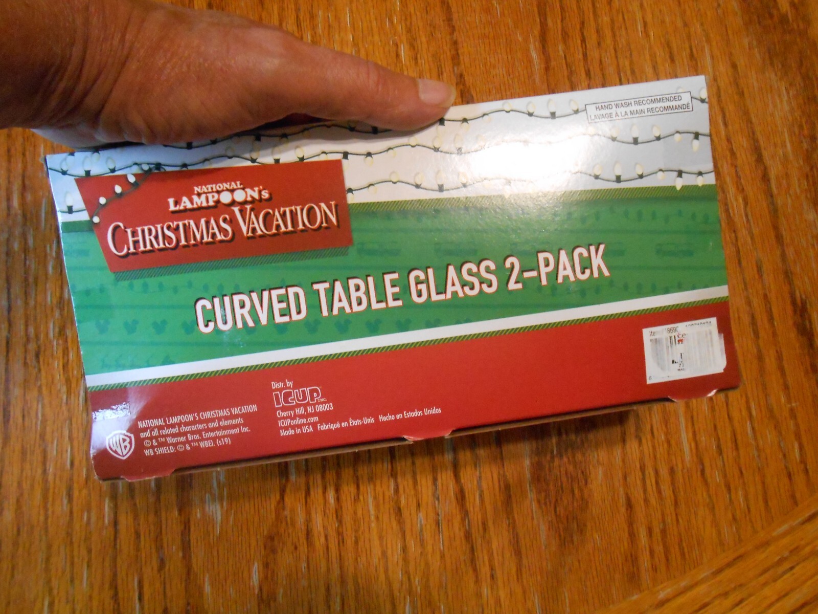 NATIONAL LAMPOON'S CHRISTMAS VACATION 2-PACK CURVED TABLE PINT GLASS SET NIB