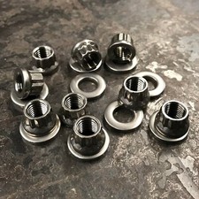 Harley 36-84 4 speed transmission kicker cover stainless 12 point aircraft nuts