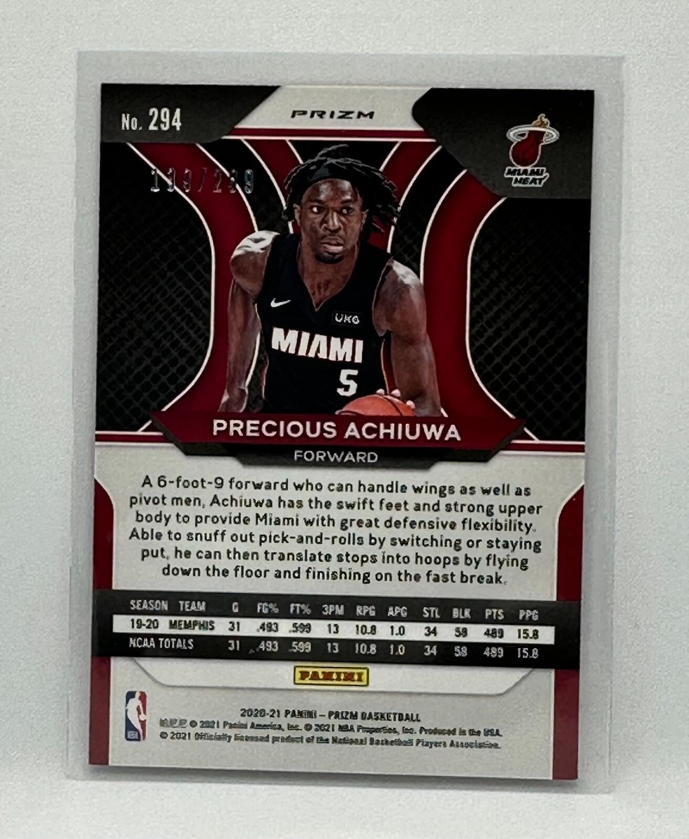 2020 Panini Prizm Red Precious Achiuwa #139/299 RC Rookie #294 | eBay