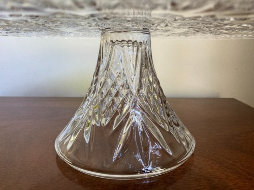 Godinger Dublin 12"D Crystal Pedestal Cake Stand (No Dome) - Excellent Condition - Picture 6 of 20