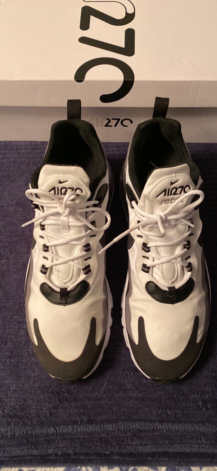 all white nike react 270