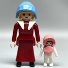 Playmobil Covered Wagon Western Family Female Baby Adult Figure Farmer 3278 VTG