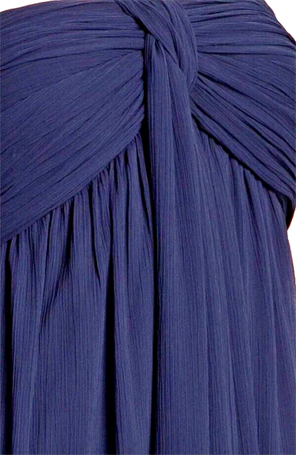 Nuevo sin etiquetas Vestido/Vestido Max and Cleo Ellie Un Hombro de Gasa Noche Oscuro Talla 8 Foto 3 de 3