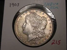 1903 MORGAN DOLLAR CHOICE BU + GEM NICE PQ TONE BETTER DATE FREE SHIPPING