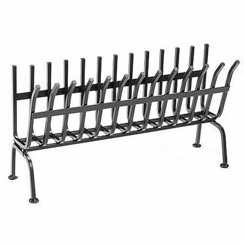 Brucialegna Per Camino In Ferro 5 Barre - Porta Legna 37x31x15cm, Design Robusto - Foto 7