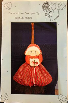 Vintage Christmas Tole Pattern Packet: Noel, The Christmas Broom by Cheryl Frisk