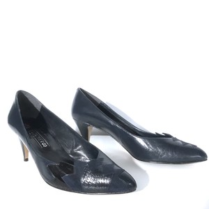 navy blue leather court shoes uk