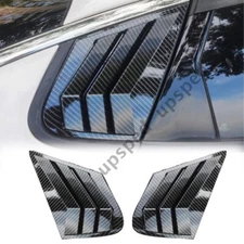 Carbon Fiber Rear Side Window Quarter Louver Cover Trim For Kia Optima 2016-2020