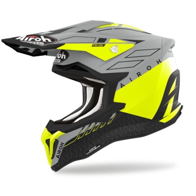 CASCO HELM CROSS STRYCKER SKIN GIALLO AIROH GRÖSSE XL