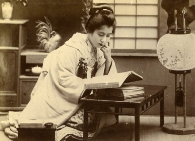 China Tianjin Miss Sucre Sato San Frau Mode altes Foto 1906