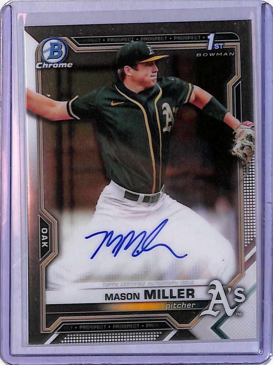 2022 Bowman Chrome Mason Miller 1st Bowman Auto | eBay