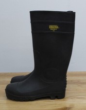 Image of New Safety, Steel Toe Capped Black Wellies,  Boots SIZE 6, 39