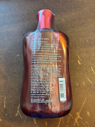 Bath and Body Works Winter Candy Apple Bubble Bath 10floz lotto di 3 nuovi - Foto 3 di 3