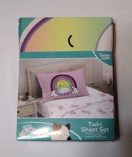 Squishmallows Kellytoy Kids Super Soft Twin Sheet Set