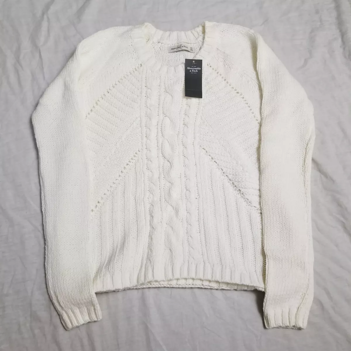 Chunky white shop sweater