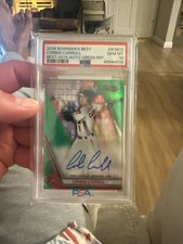 2019 Bowmans Best Corbin Carroll Green Refractor Best Of 18 Auto #/99 PSA 10