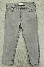 Everlane The Relaxed Straight Organic Cotton Jeans Womens 29R (33x27) Gray