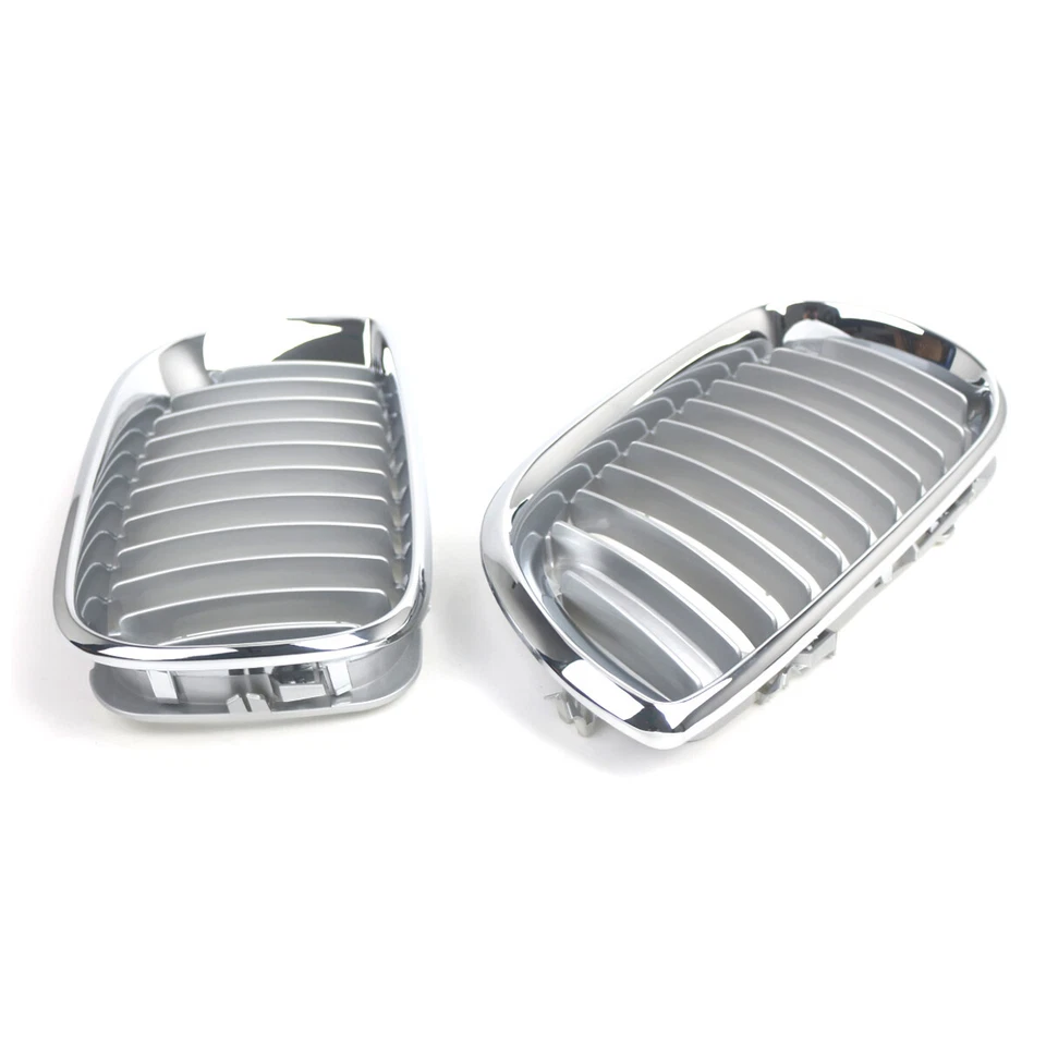 Parrilla delantera cromada para BMW Serie 3 E46 320i 325i 325xi 330i 02-2006 LCI Foto 3 de 4