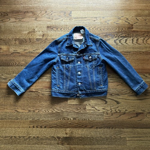 LEVI Strauss Boys Girls Denim Trucker Jacket Blue Jean Outerwear Small 57511