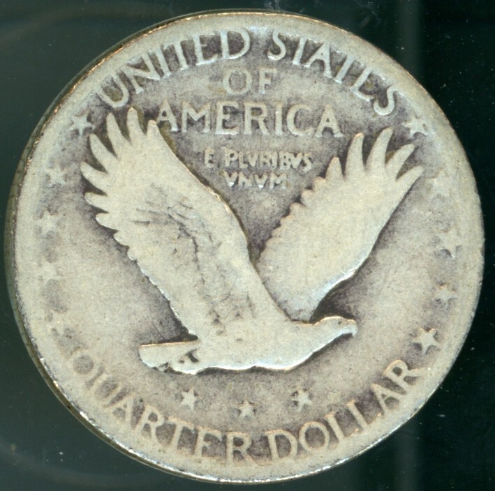 1925 Silver 25c Standing Liberty Quarter Dollar Circulated