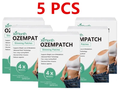 5X Abnehmpflaster GEWICHTSVERLUST DIÄT HILFE Detox Slim Pflaster Fatburner DNH - SNX