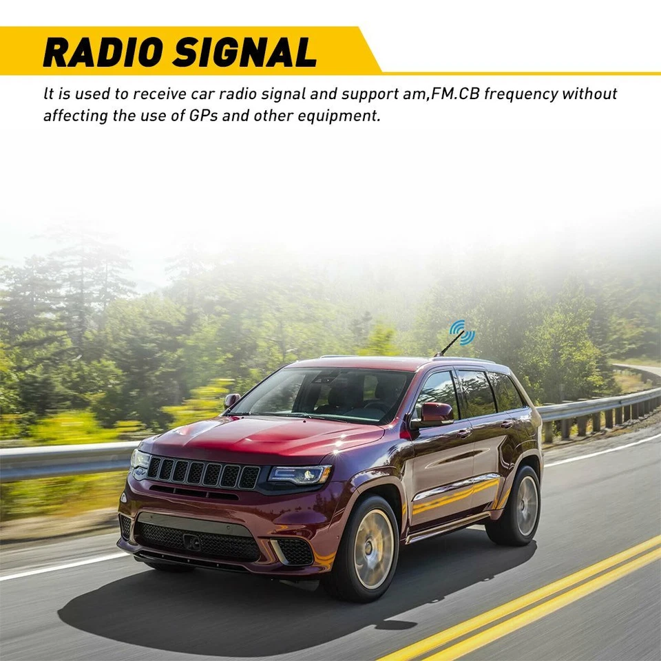 AUXITO 7" Mast Radio Antenna Signal For Jeep Cherokee Liberty Grand Compass - Image 3 of 4