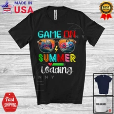 Game Summer Loading, Colorful Summer Vacation Sunglasses Gamer, Gaming T-Shirt