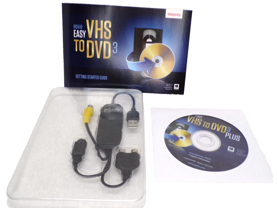Roxio Easy VHS to DVD 3 Plus Converter Transfer Old Videos New Open Box - Image 3 of 4